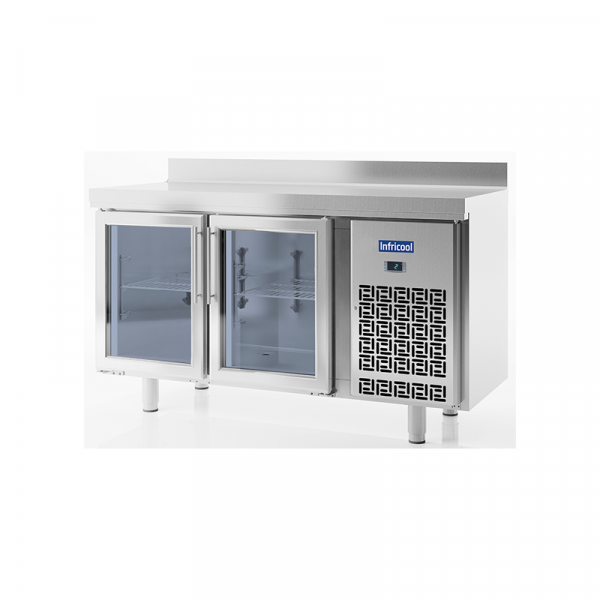 Mesa de Refrigeración Serie IM 600 Puerta de Cristal - INFRICOOL MODELO IM602PCR