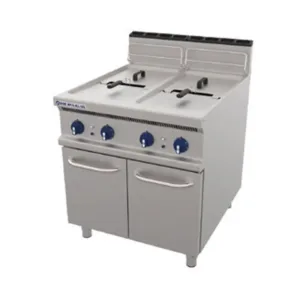 Freidora a gas marca REPAGAS modelo de 2cubas FG-92/17