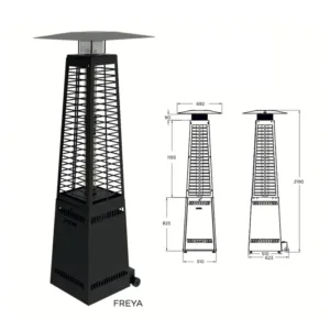 Home Estufa de Pellets para Exterior Freya - CLIMA HOSTELERIA