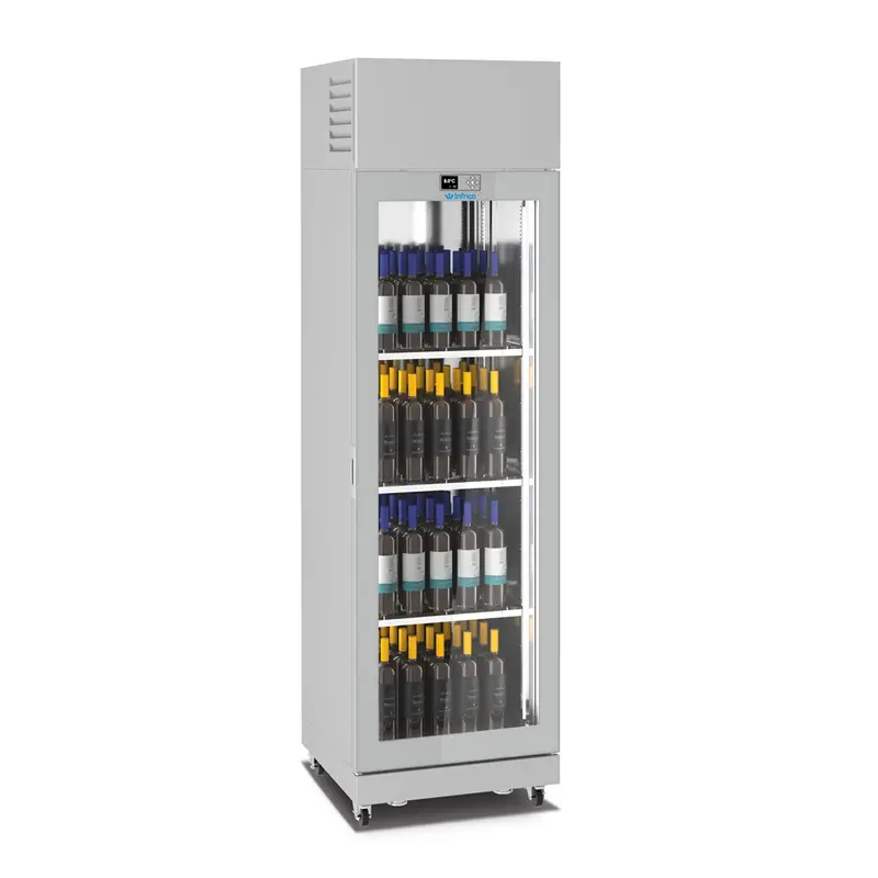 Armario Expositor de Vino Serie VITRA L065111V marca INFRICO 1 cara de cristal