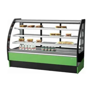 Home vitrina expositora para pastelerías doble servicio cristal curvo serie Ambar infrico